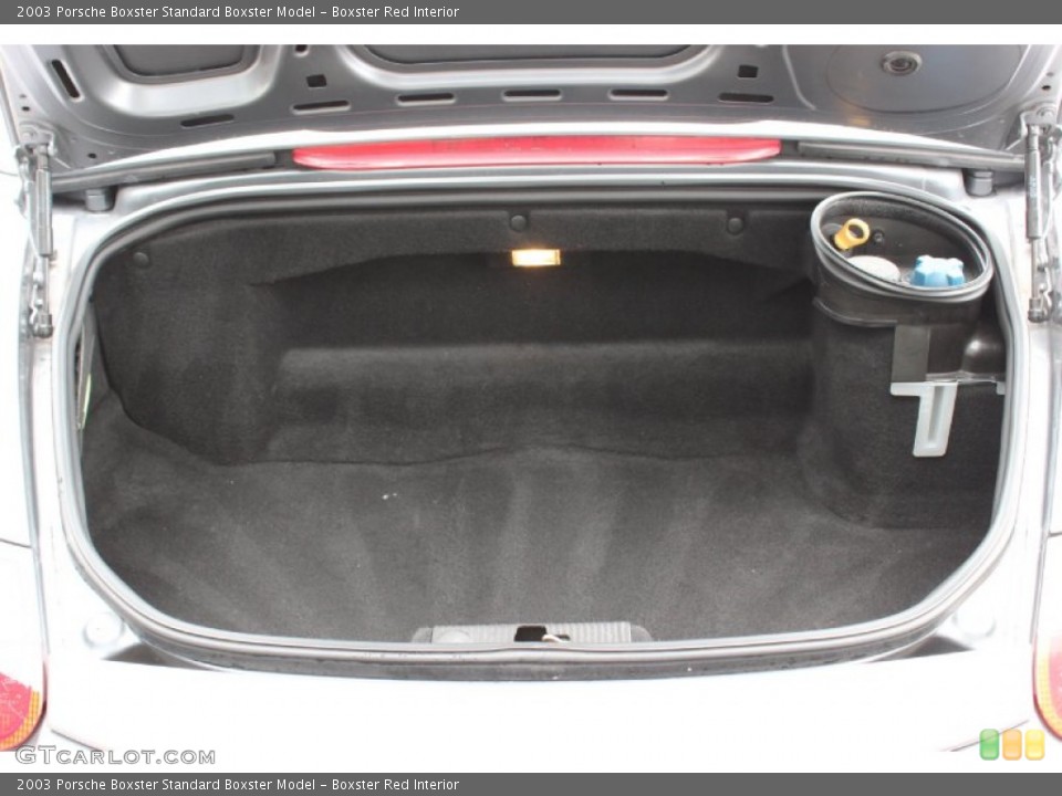 Boxster Red Interior Trunk for the 2003 Porsche Boxster  #85630744