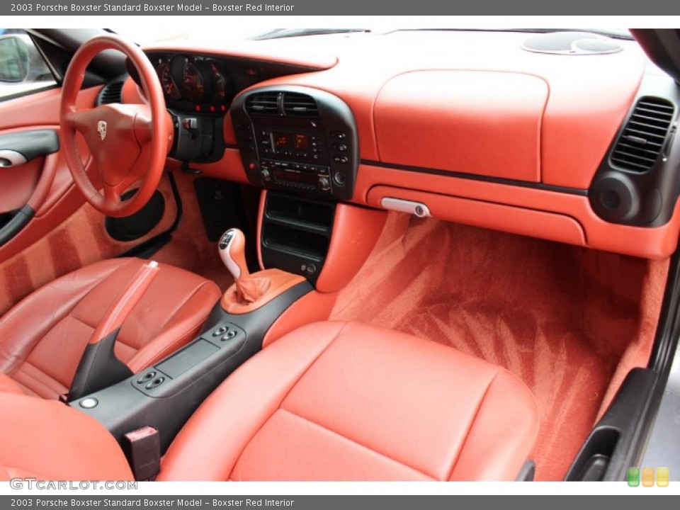 Boxster Red Interior Dashboard for the 2003 Porsche Boxster  #85630783