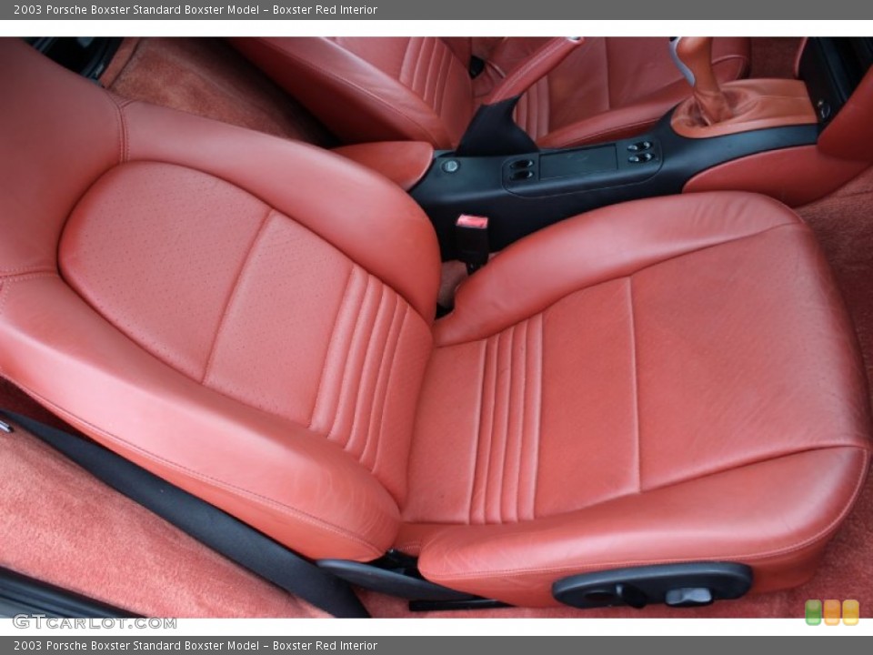 Boxster Red Interior Front Seat for the 2003 Porsche Boxster  #85630801
