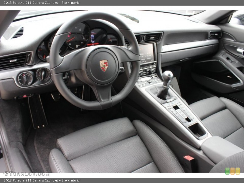 Black Interior Prime Interior for the 2013 Porsche 911 Carrera Cabriolet #85631239