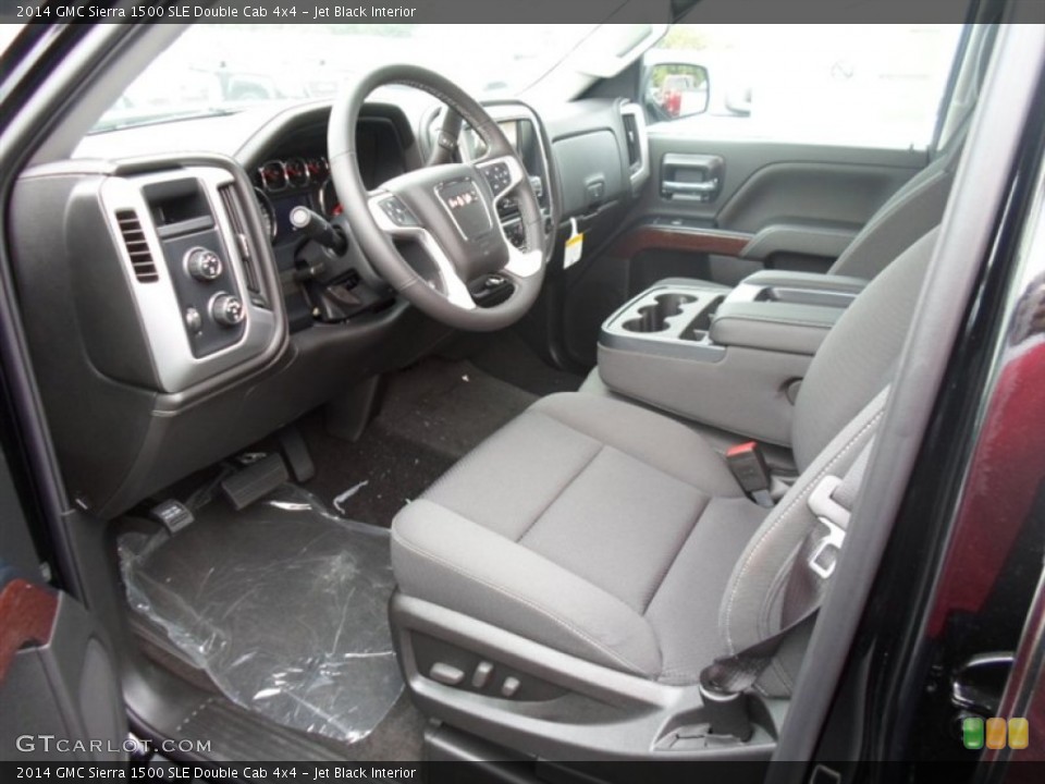 Jet Black Interior Prime Interior for the 2014 GMC Sierra 1500 SLE Double Cab 4x4 #85631995