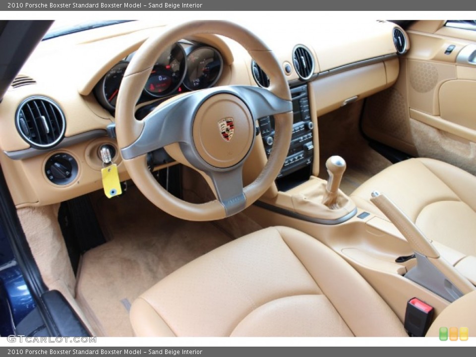 Sand Beige Interior Prime Interior for the 2010 Porsche Boxster  #85632727