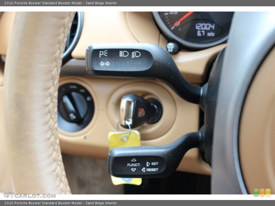 Sand Beige Interior Controls for the 2010 Porsche Boxster  #85632964