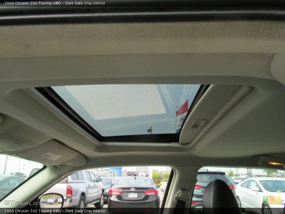 Dark Slate Gray Interior Sunroof for the 2009 Chrysler 300 Touring AWD #85634712