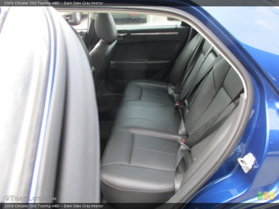 Dark Slate Gray Interior Rear Seat for the 2009 Chrysler 300 Touring AWD #85634761