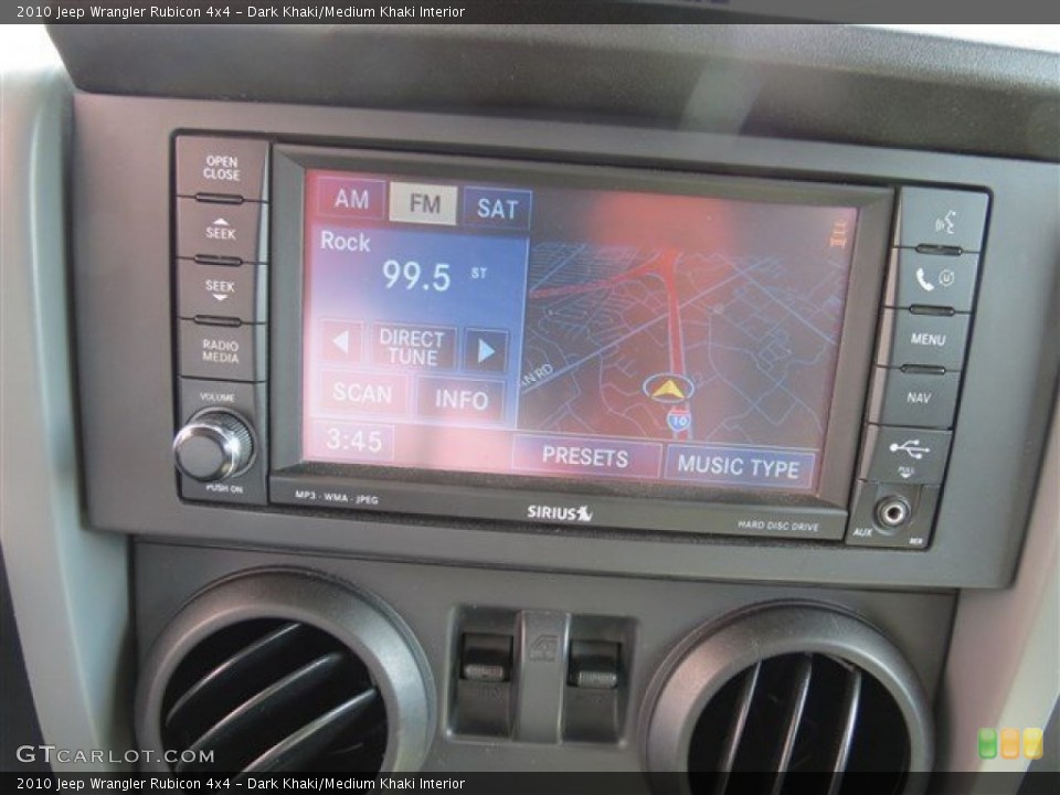 Dark Khaki/Medium Khaki Interior Navigation for the 2010 Jeep Wrangler Rubicon 4x4 #85634770