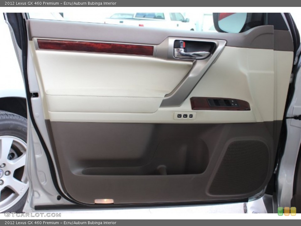 Ecru/Auburn Bubinga Interior Door Panel for the 2012 Lexus GX 460 Premium #85635046