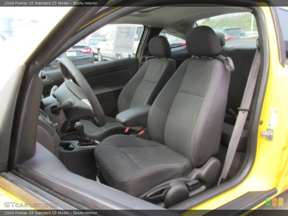Ebony Interior Photo for the 2009 Pontiac G5  #85635049