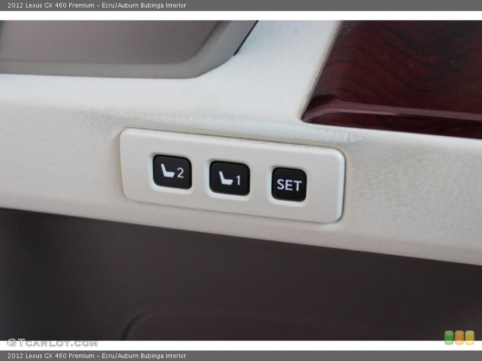 Ecru/Auburn Bubinga Interior Controls for the 2012 Lexus GX 460 Premium #85635061