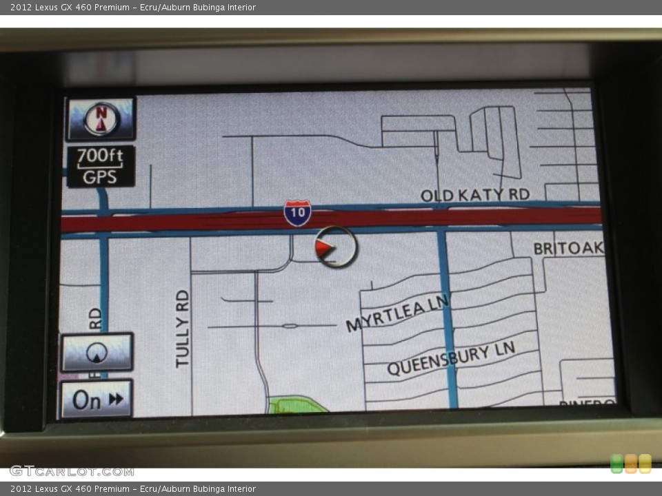 Ecru/Auburn Bubinga Interior Navigation for the 2012 Lexus GX 460 Premium #85635160