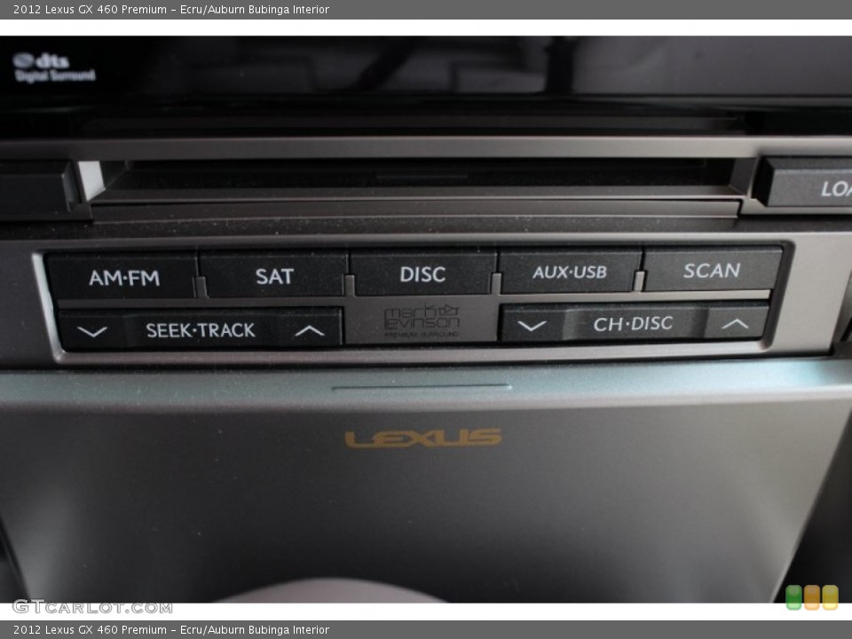 Ecru/Auburn Bubinga Interior Controls for the 2012 Lexus GX 460 Premium #85635256
