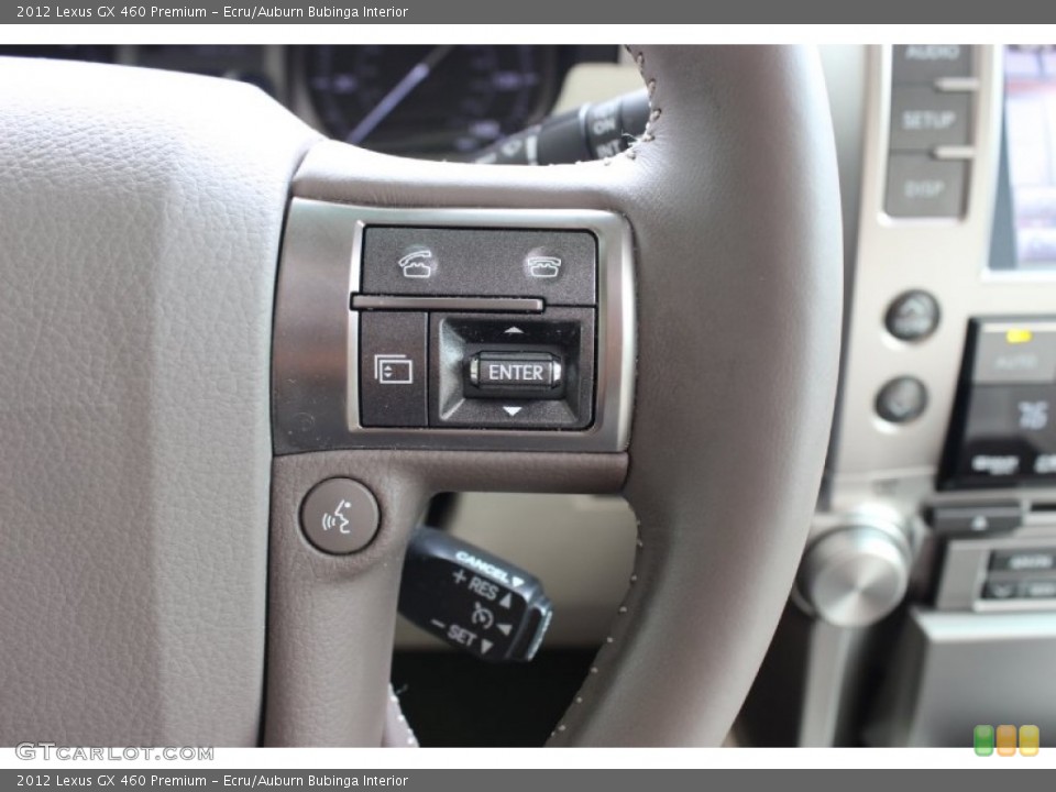 Ecru/Auburn Bubinga Interior Controls for the 2012 Lexus GX 460 Premium #85635331