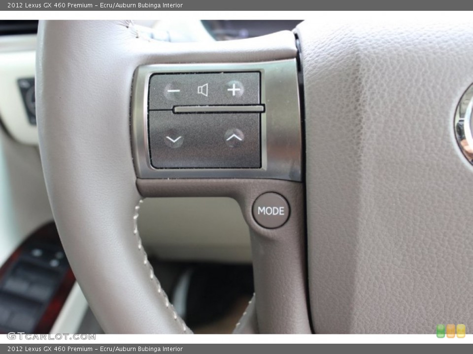 Ecru/Auburn Bubinga Interior Controls for the 2012 Lexus GX 460 Premium #85635343