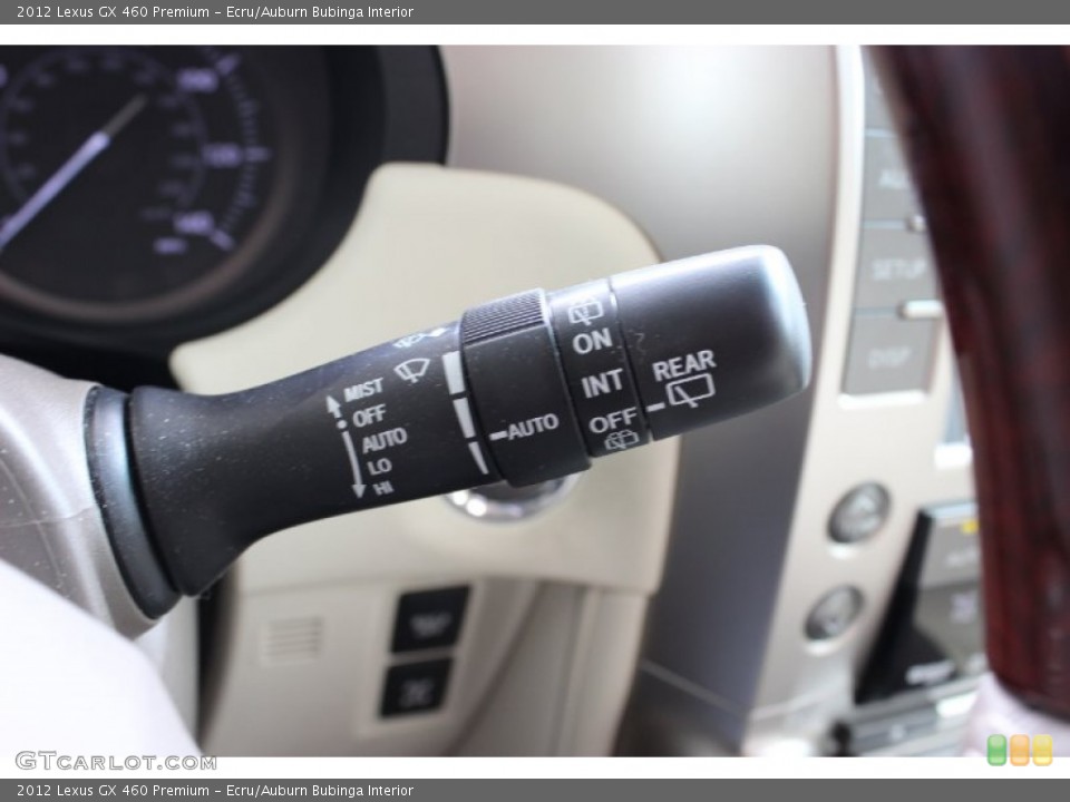 Ecru/Auburn Bubinga Interior Controls for the 2012 Lexus GX 460 Premium #85635352