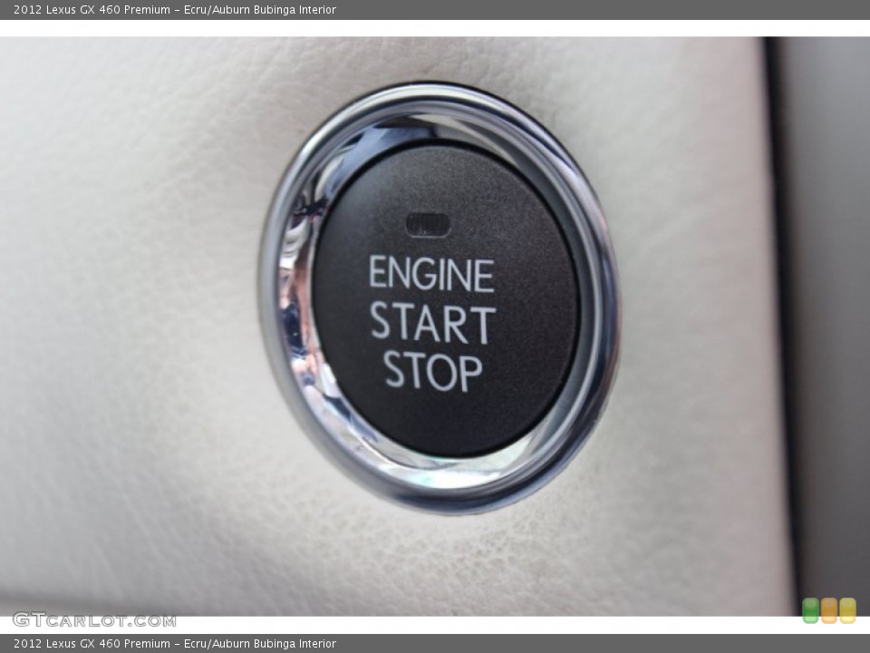 Ecru/Auburn Bubinga Interior Controls for the 2012 Lexus GX 460 Premium #85635386