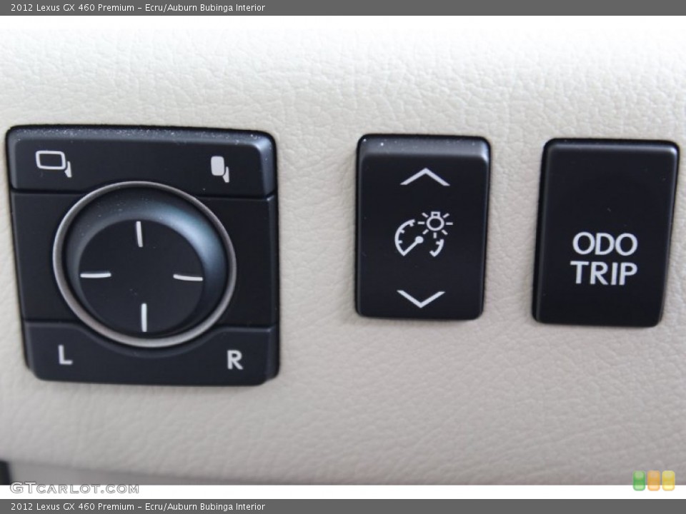 Ecru/Auburn Bubinga Interior Controls for the 2012 Lexus GX 460 Premium #85635400