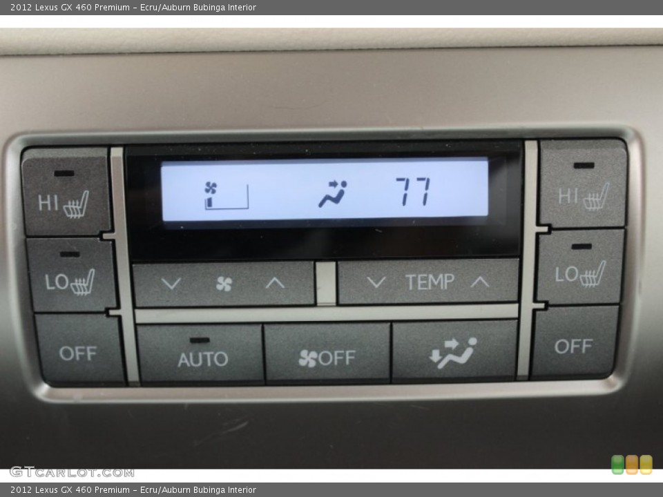 Ecru/Auburn Bubinga Interior Controls for the 2012 Lexus GX 460 Premium #85635466
