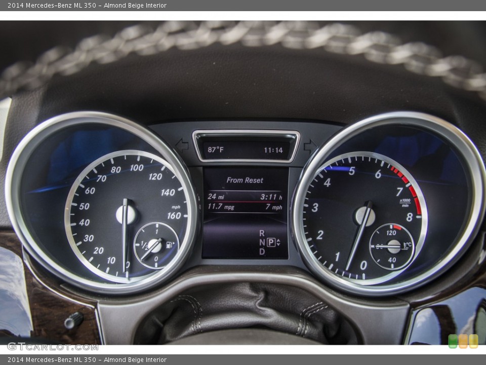 Almond Beige Interior Gauges for the 2014 Mercedes-Benz ML 350 #85636270