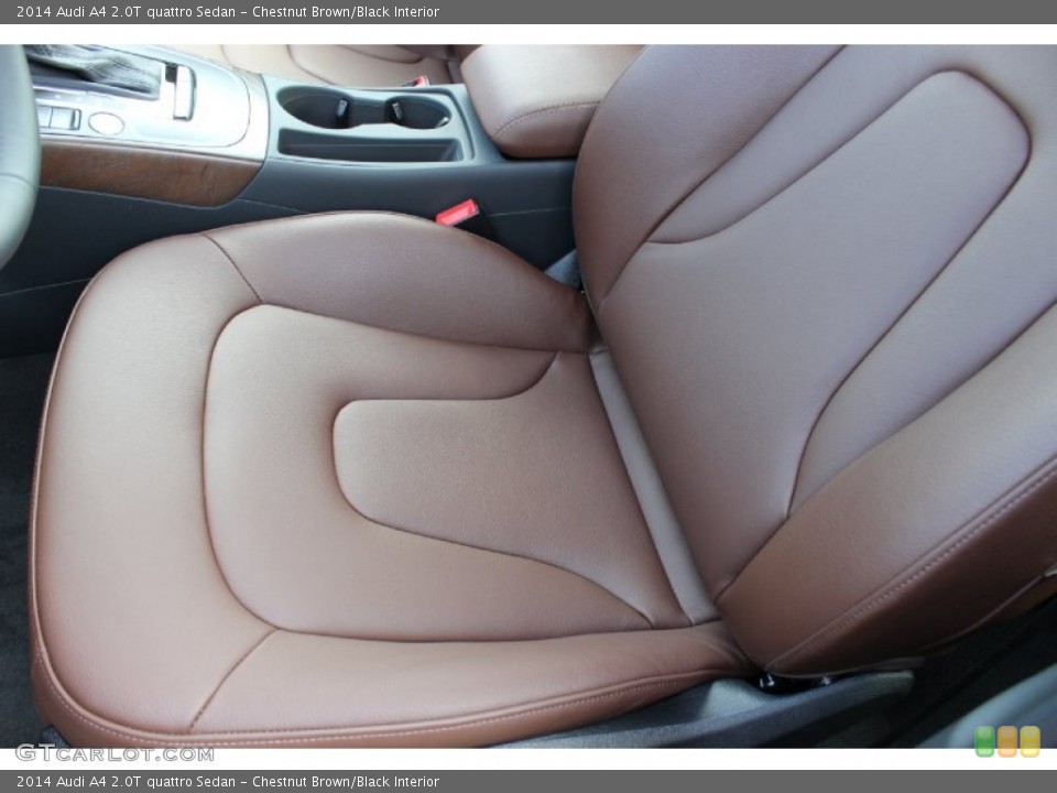 Chestnut Brown/Black Interior Front Seat for the 2014 Audi A4 2.0T quattro Sedan #85637029