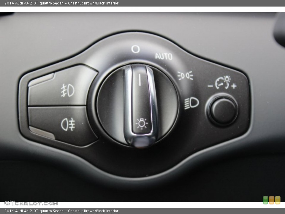 Chestnut Brown/Black Interior Controls for the 2014 Audi A4 2.0T quattro Sedan #85637227
