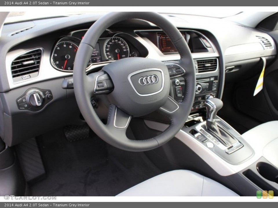 Titanium Grey Interior Dashboard for the 2014 Audi A4 2.0T Sedan #85638886