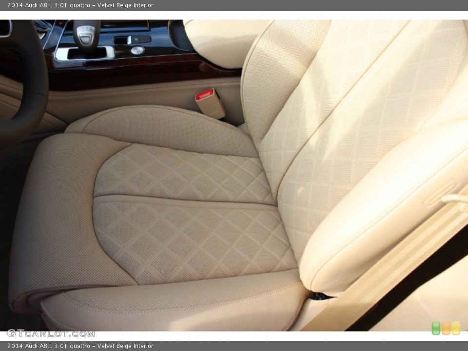 Velvet Beige Interior Front Seat for the 2014 Audi A8 L 3.0T quattro #85639447