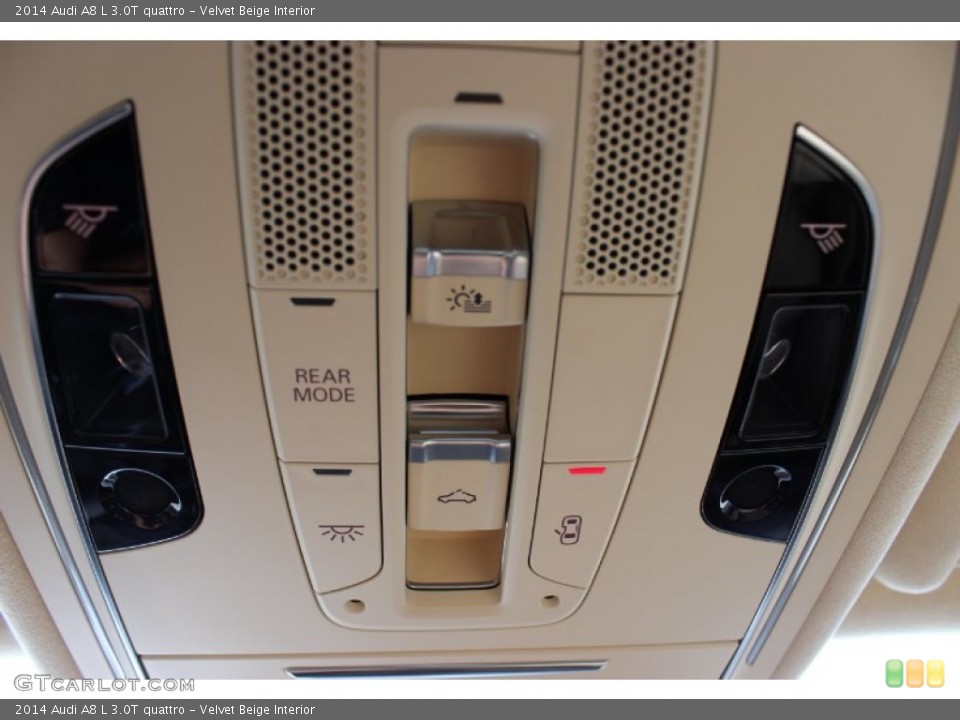 Velvet Beige Interior Controls for the 2014 Audi A8 L 3.0T quattro #85639519