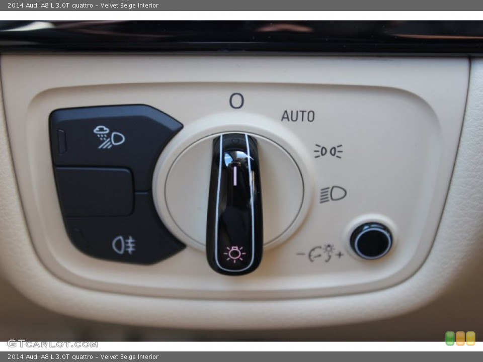 Velvet Beige Interior Controls for the 2014 Audi A8 L 3.0T quattro #85639735