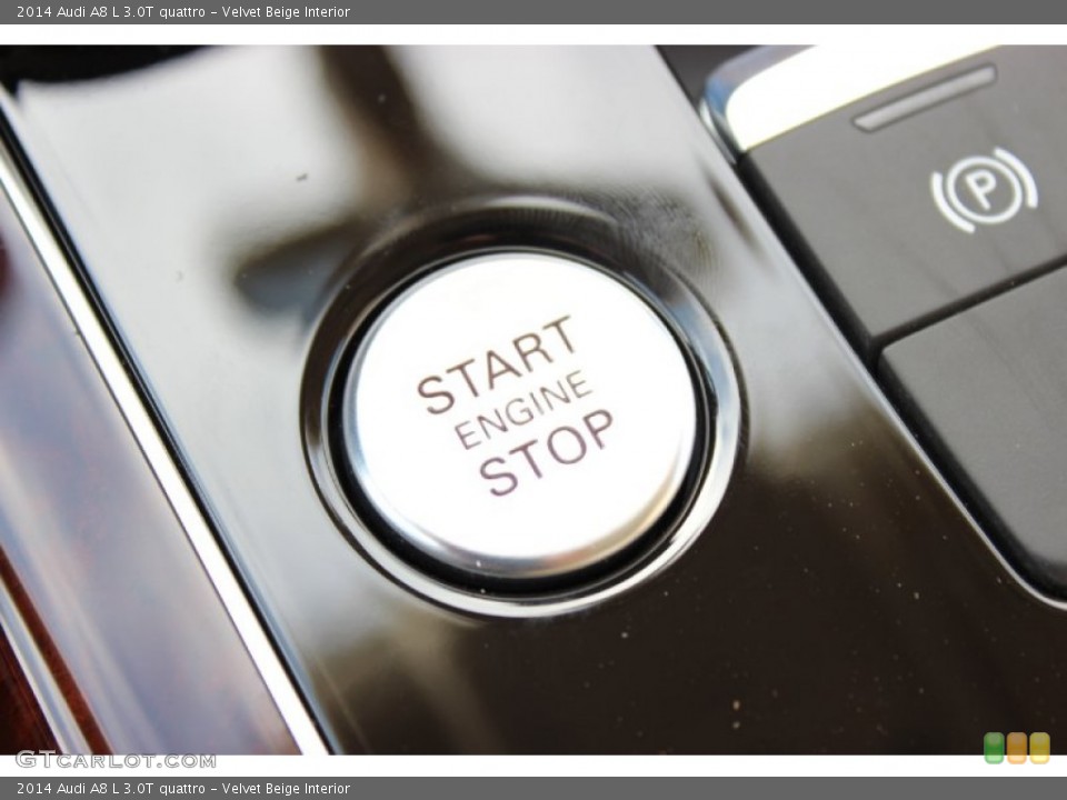 Velvet Beige Interior Controls for the 2014 Audi A8 L 3.0T quattro #85639747