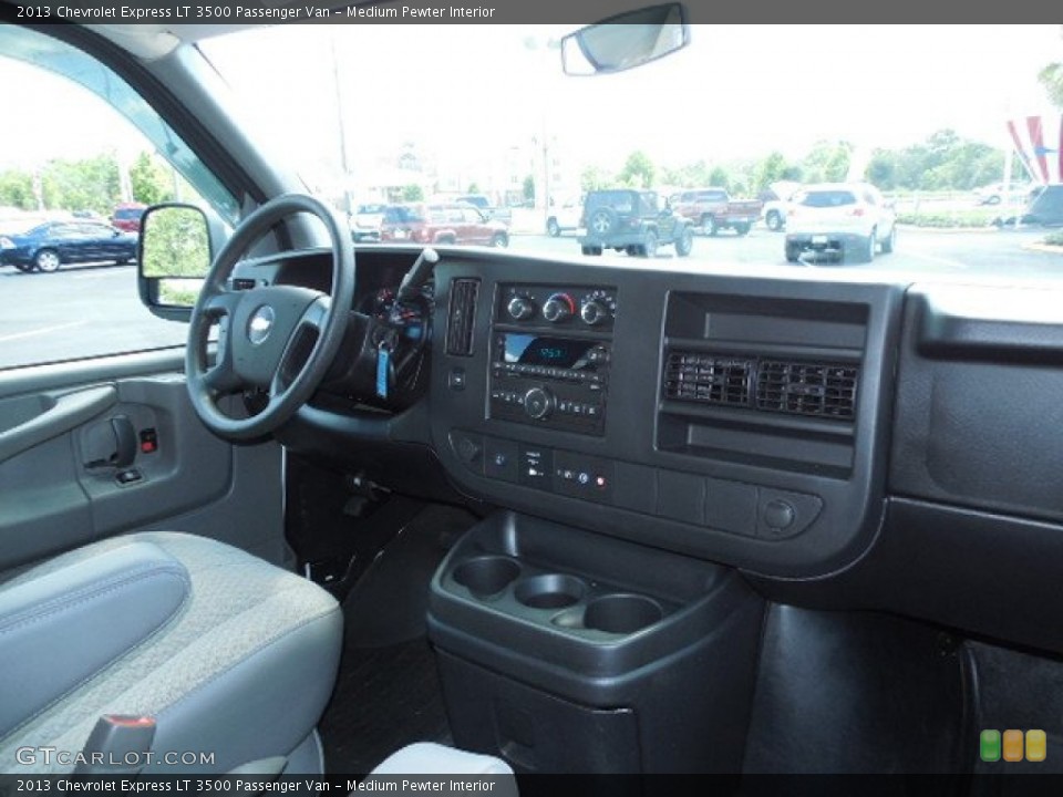 Medium Pewter Interior Dashboard for the 2013 Chevrolet Express LT 3500 Passenger Van #85640141