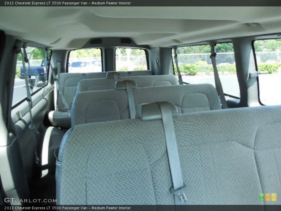 Medium Pewter Interior Rear Seat for the 2013 Chevrolet Express LT 3500 Passenger Van #85640154