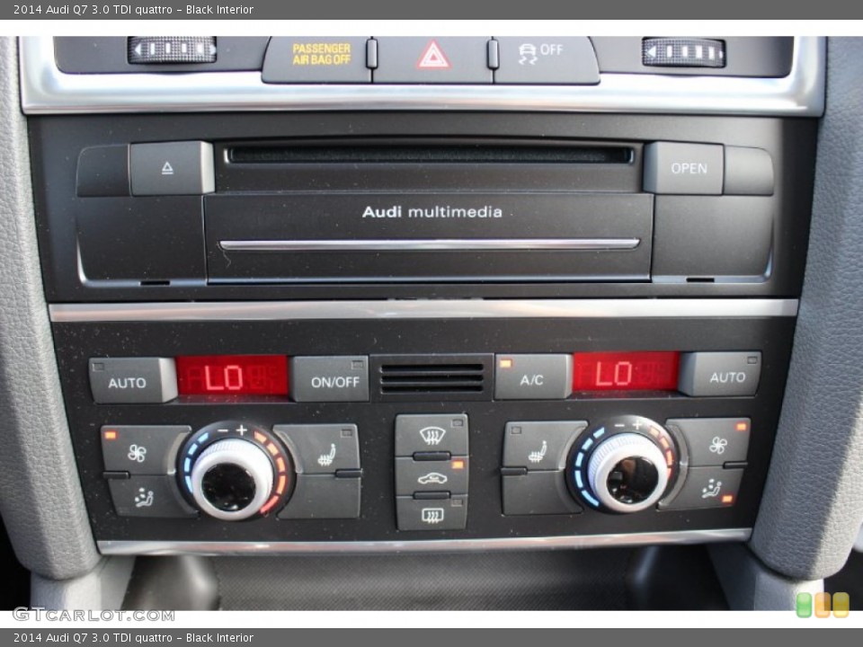 Black Interior Controls for the 2014 Audi Q7 3.0 TDI quattro #85640923