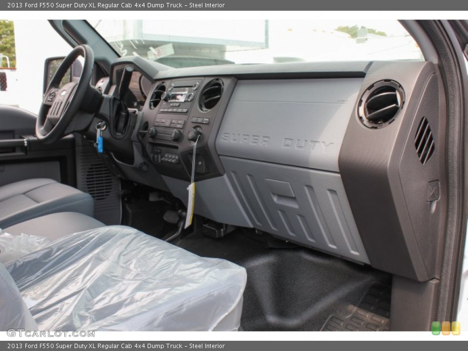 Steel Interior Dashboard for the 2013 Ford F550 Super Duty XL Regular Cab 4x4 Dump Truck #85646063