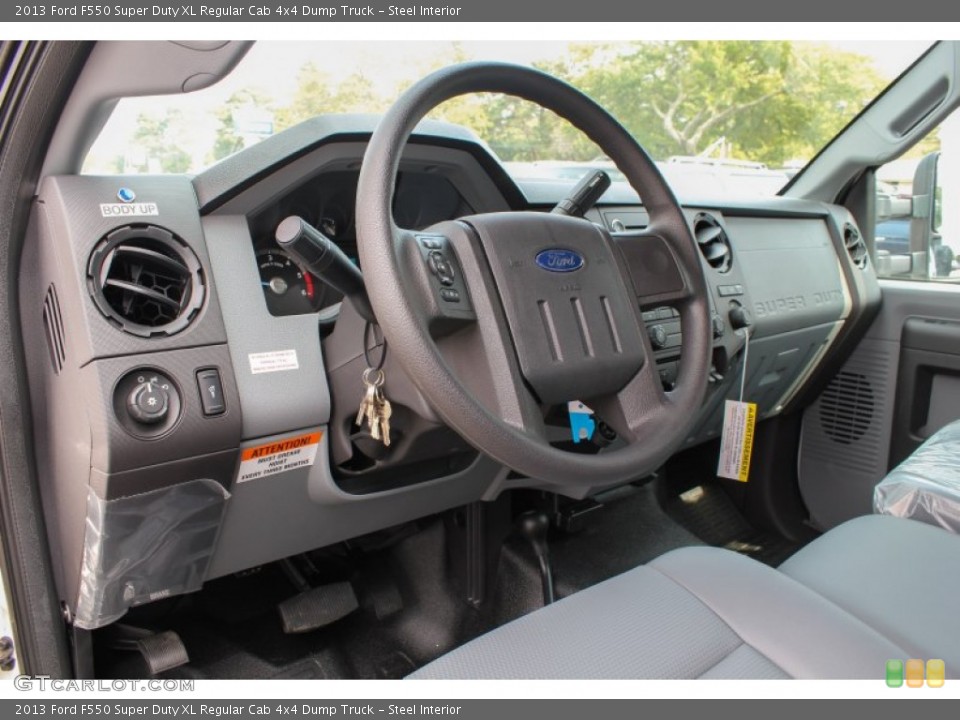 Steel Interior Photo for the 2013 Ford F550 Super Duty XL Regular Cab 4x4 Dump Truck #85646186
