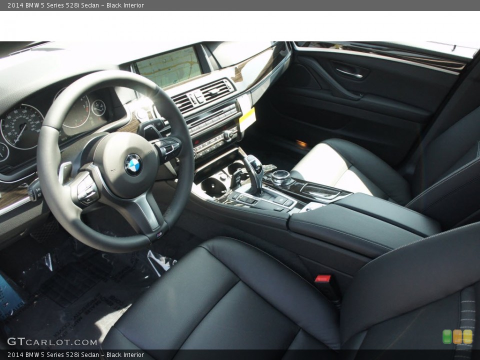 Black Interior Photo for the 2014 BMW 5 Series 528i Sedan #85646600