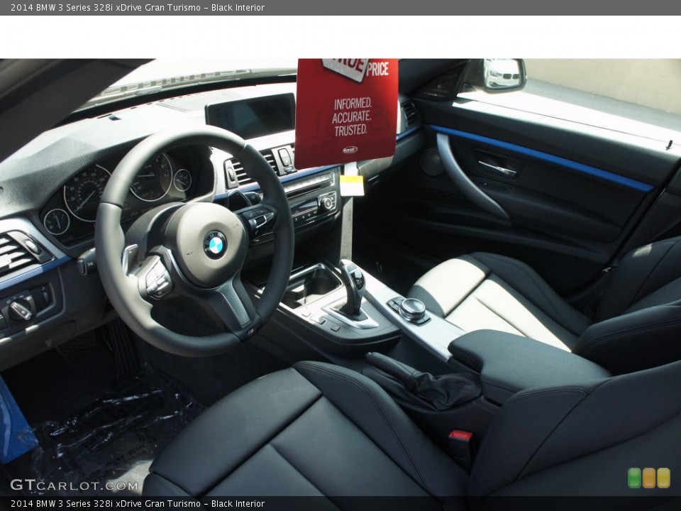 Black Interior Prime Interior for the 2014 BMW 3 Series 328i xDrive Gran Turismo #85647578