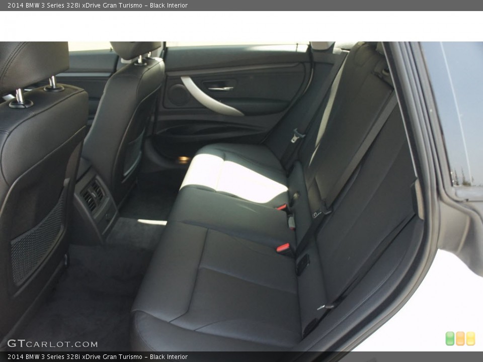 Black Interior Rear Seat for the 2014 BMW 3 Series 328i xDrive Gran Turismo #85647709