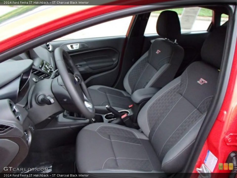 ST Charcoal Black Interior Front Seat for the 2014 Ford Fiesta ST Hatchback #85649583