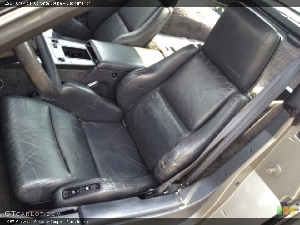 Black 1987 Chevrolet Corvette Interiors