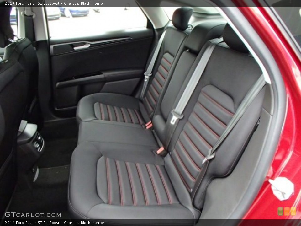 Charcoal Black Interior Rear Seat for the 2014 Ford Fusion SE EcoBoost #85650113