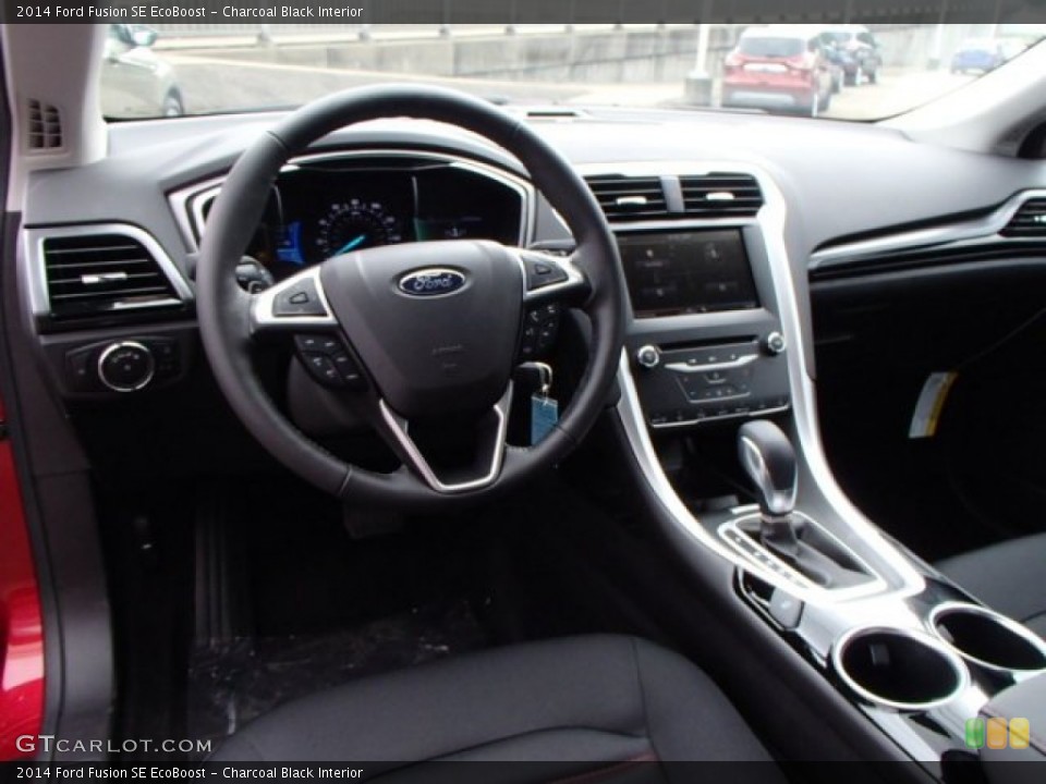 Charcoal Black Interior Prime Interior for the 2014 Ford Fusion SE EcoBoost #85650160