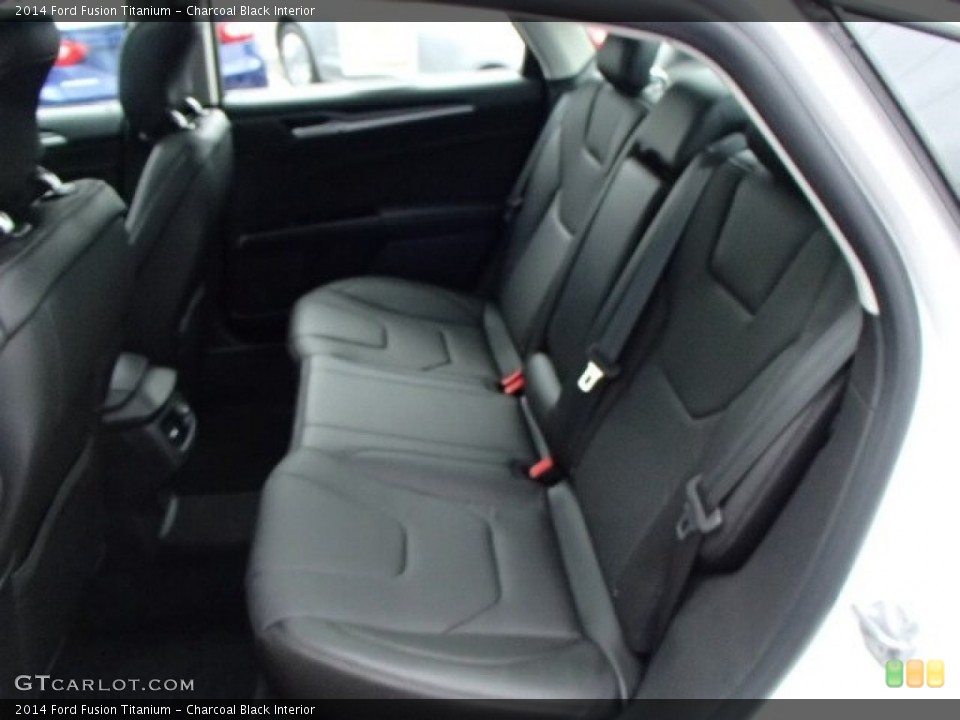 Charcoal Black Interior Rear Seat for the 2014 Ford Fusion Titanium #85650994