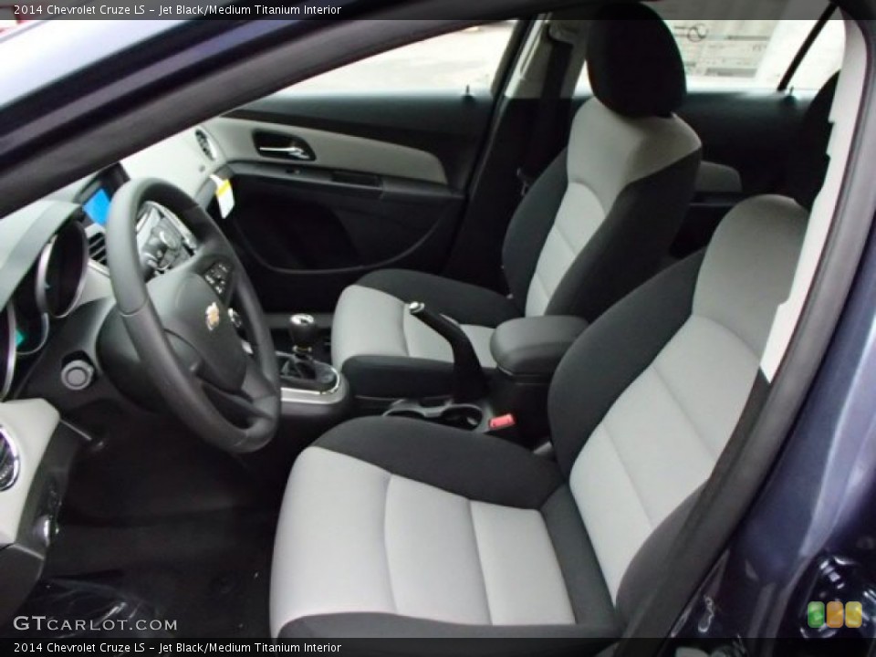Jet Black/Medium Titanium Interior Front Seat for the 2014 Chevrolet Cruze LS #85651231