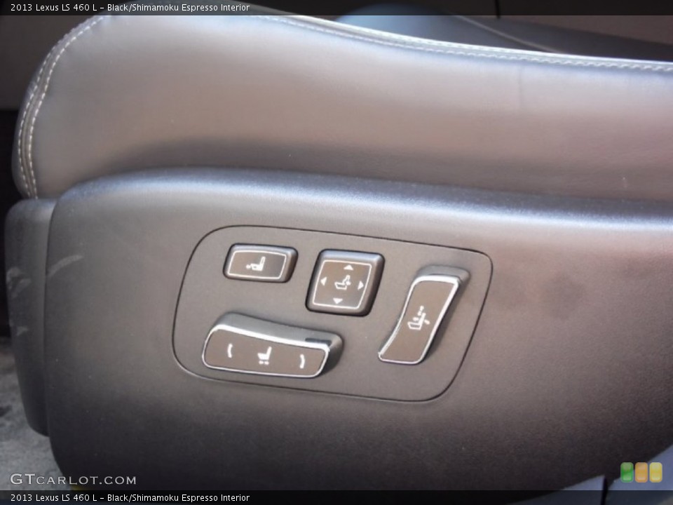 Black/Shimamoku Espresso Interior Controls for the 2013 Lexus LS 460 L #85653242