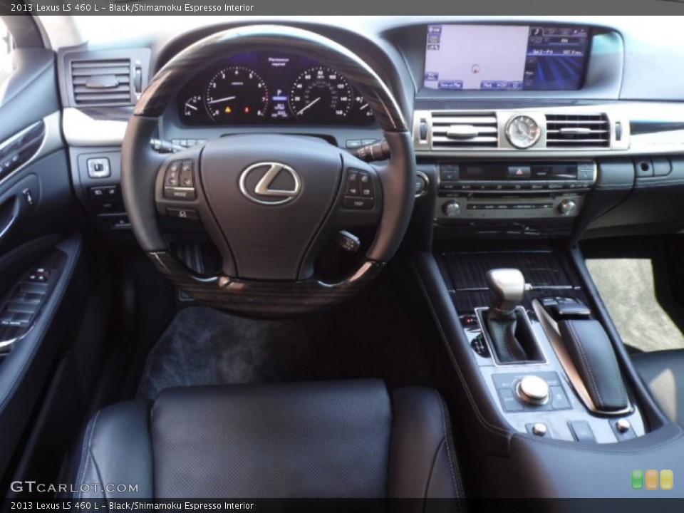Black/Shimamoku Espresso Interior Dashboard for the 2013 Lexus LS 460 L #85653581