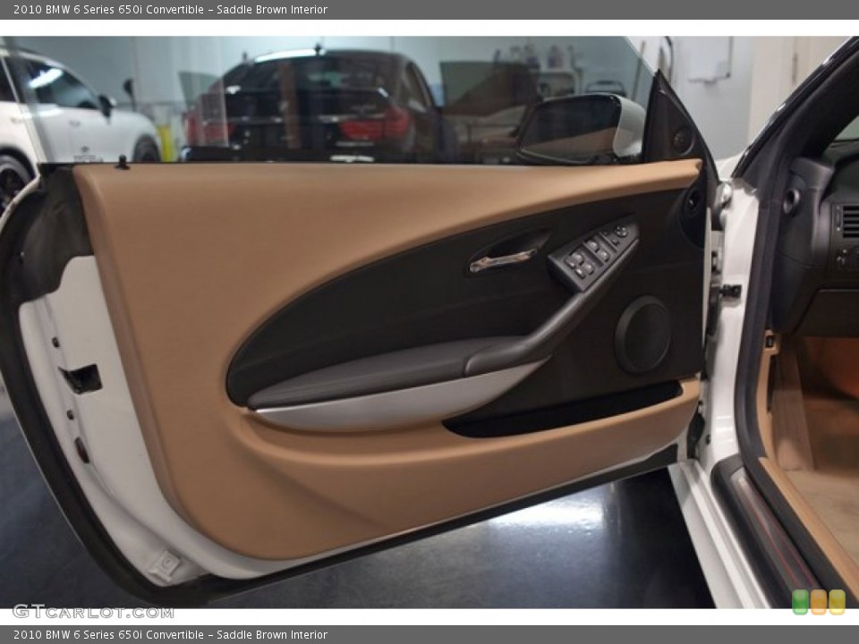 Saddle Brown Interior Door Panel for the 2010 BMW 6 Series 650i Convertible #85655012