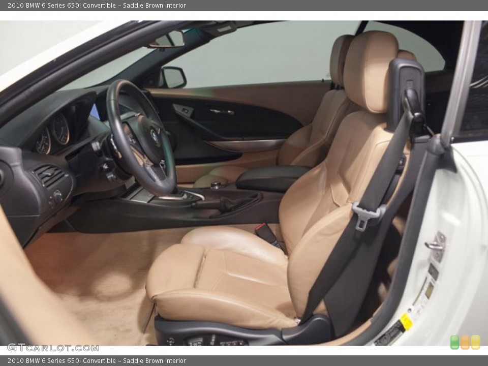 Saddle Brown Interior Photo for the 2010 BMW 6 Series 650i Convertible #85655070