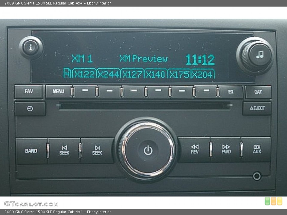 Ebony Interior Audio System for the 2009 GMC Sierra 1500 SLE Regular Cab 4x4 #85661531