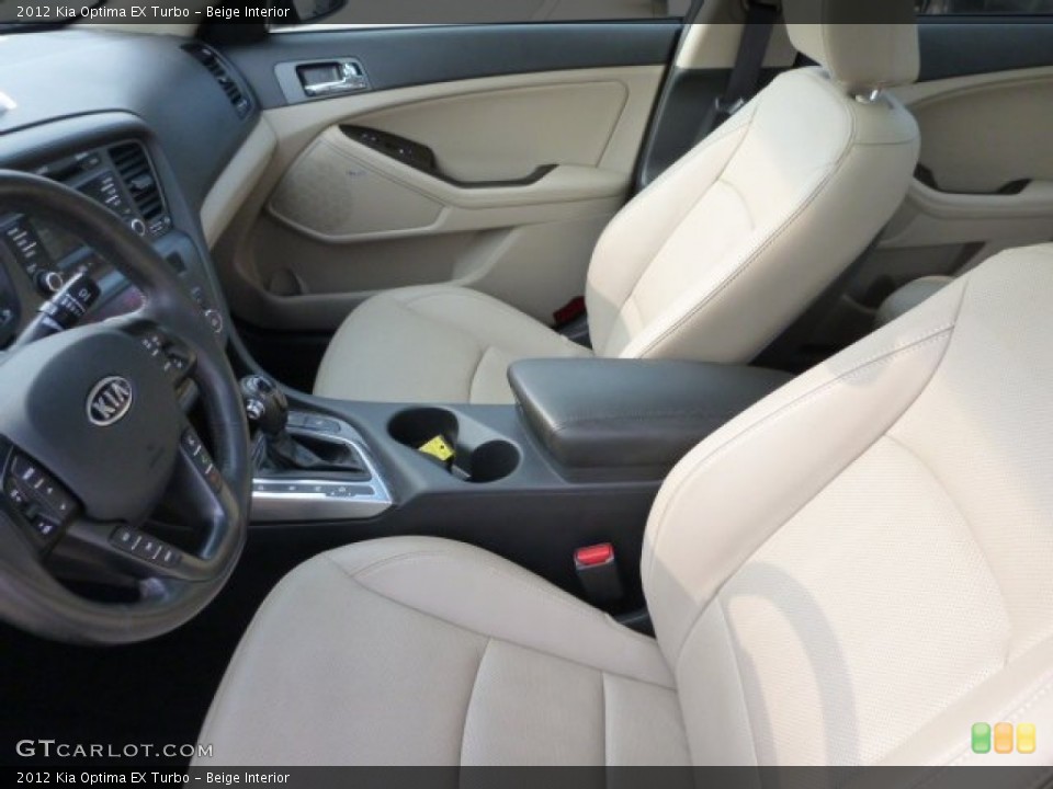 Beige Interior Front Seat for the 2012 Kia Optima EX Turbo #85661537