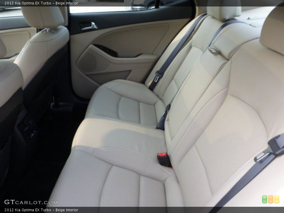 Beige Interior Rear Seat for the 2012 Kia Optima EX Turbo #85661552